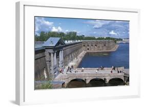 Russia, Central Saint Petersburg, Peter and Paul Fortress on River Neva-null-Framed Giclee Print
