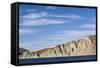 Russia, Chukotka, Provideniya, View of Cliff and Sea-Alida Latham-Framed Stretched Canvas