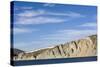 Russia, Chukotka, Provideniya, View of Cliff and Sea-Alida Latham-Stretched Canvas