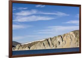 Russia, Chukotka, Provideniya, View of Cliff and Sea-Alida Latham-Framed Photographic Print