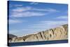 Russia, Chukotka, Provideniya, View of Cliff and Sea-Alida Latham-Stretched Canvas