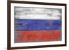 Russia Country Flag - Barnwood Painting-Lantern Press-Framed Art Print