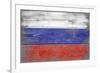 Russia Country Flag - Barnwood Painting-Lantern Press-Framed Premium Giclee Print