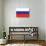 Russia Country Flag - Letterpress-Lantern Press-Art Print displayed on a wall