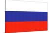Russia Country Flag - Letterpress-Lantern Press-Stretched Canvas