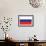 Russia Country Flag - Letterpress-Lantern Press-Framed Art Print displayed on a wall