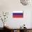 Russia Country Flag - Letterpress-Lantern Press-Mounted Art Print displayed on a wall