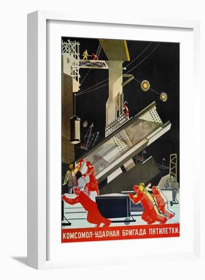 Russia: Five Year Plan, 1931-Vladimir Lyushin-Framed Giclee Print