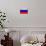 Russia Flag Design with Wood Patterning - Flags of the World Series-Philippe Hugonnard-Stretched Canvas displayed on a wall