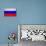 Russia Flag Design with Wood Patterning - Flags of the World Series-Philippe Hugonnard-Stretched Canvas displayed on a wall