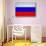 Russia Flag Design with Wood Patterning - Flags of the World Series-Philippe Hugonnard-Stretched Canvas displayed on a wall