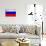 Russia Flag Design with Wood Patterning - Flags of the World Series-Philippe Hugonnard-Art Print displayed on a wall