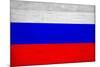 Russia Flag Design with Wood Patterning - Flags of the World Series-Philippe Hugonnard-Mounted Art Print