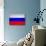 Russia Flag Design with Wood Patterning - Flags of the World Series-Philippe Hugonnard-Art Print displayed on a wall