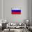 Russia Flag Design with Wood Patterning - Flags of the World Series-Philippe Hugonnard-Art Print displayed on a wall