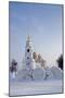 Russia, Golden Ring, Vladimir, Belltower and Assumption Cathedral with Statues-null-Mounted Giclee Print