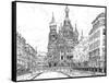 Russia in Black & White II-Melissa Wang-Framed Stretched Canvas