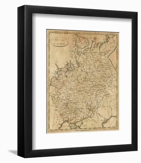 Russia in Europe, c.1812-Aaron Arrowsmith-Framed Art Print