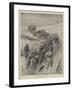 Russia in Poland, Convoy of Forage on the Vistula-Johann Nepomuk Schonberg-Framed Giclee Print