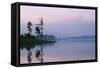 Russia Lake in Ural Mountains Autumn Evening-Andrey Zvoznikov-Framed Stretched Canvas