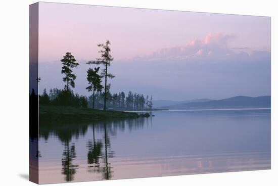 Russia Lake in Ural Mountains Autumn Evening-Andrey Zvoznikov-Stretched Canvas