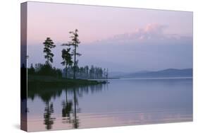 Russia Lake in Ural Mountains Autumn Evening-Andrey Zvoznikov-Stretched Canvas