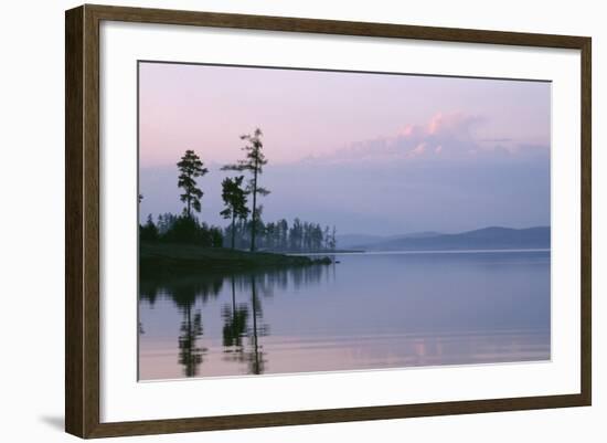 Russia Lake in Ural Mountains Autumn Evening-Andrey Zvoznikov-Framed Photographic Print