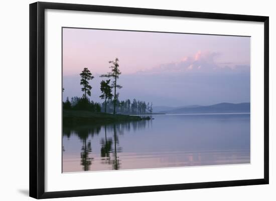 Russia Lake in Ural Mountains Autumn Evening-Andrey Zvoznikov-Framed Photographic Print
