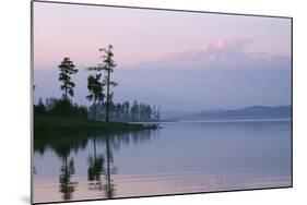 Russia Lake in Ural Mountains Autumn Evening-Andrey Zvoznikov-Mounted Photographic Print