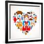 Russia Love - Heart-Marish-Framed Art Print