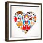 Russia Love - Heart-Marish-Framed Art Print