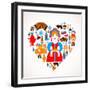 Russia Love - Heart-Marish-Framed Art Print
