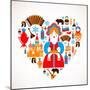 Russia Love - Heart-Marish-Mounted Art Print