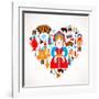 Russia Love - Heart-Marish-Framed Art Print