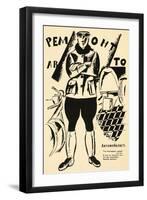 Russia: Mechanic, 1918-Vladimir Mayakovsky-Framed Giclee Print