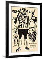 Russia: Mechanic, 1918-Vladimir Mayakovsky-Framed Giclee Print