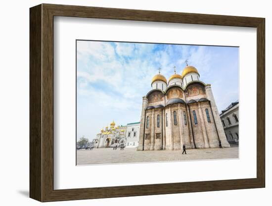 Russia. Moscow. Assumption Cathedral of the Moscow Kremlin - the Orthodox Church, Situated on the C-thipjang-Framed Photographic Print