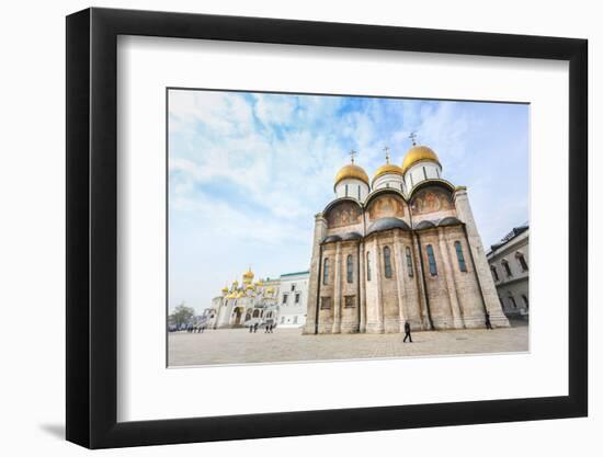 Russia. Moscow. Assumption Cathedral of the Moscow Kremlin - the Orthodox Church, Situated on the C-thipjang-Framed Photographic Print