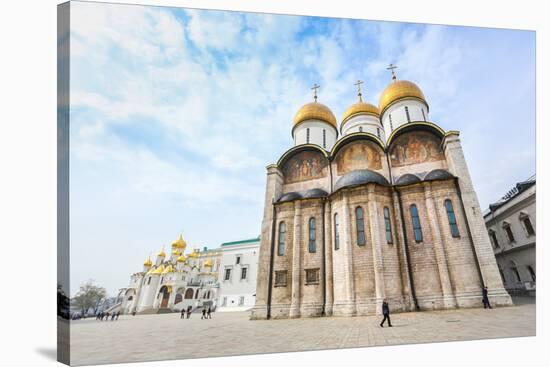 Russia. Moscow. Assumption Cathedral of the Moscow Kremlin - the Orthodox Church, Situated on the C-thipjang-Stretched Canvas