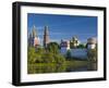 Russia, Moscow, Khamovniki-Area, Novodevichy Monastery-Walter Bibikow-Framed Photographic Print