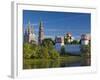 Russia, Moscow, Khamovniki-Area, Novodevichy Monastery-Walter Bibikow-Framed Photographic Print