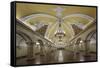 Russia, Moscow, Komsomolskaya Metro-ClickAlps-Framed Stretched Canvas