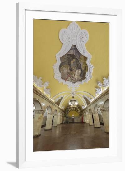 Russia, Moscow, Komsomolskaya Metro-ClickAlps-Framed Photographic Print