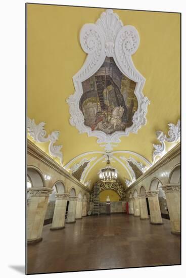 Russia, Moscow, Komsomolskaya Metro-ClickAlps-Mounted Photographic Print