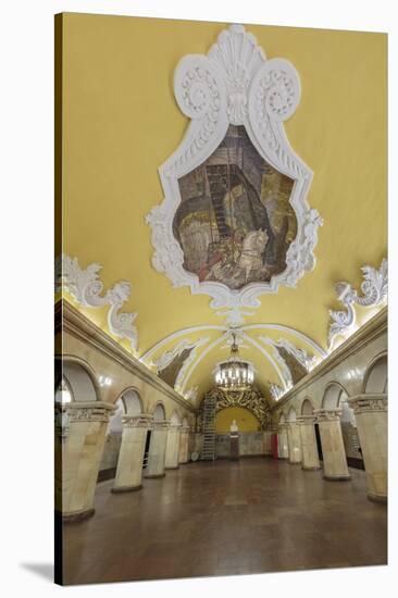 Russia, Moscow, Komsomolskaya Metro-ClickAlps-Stretched Canvas