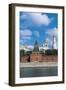 Russia, Moscow, Kremlin, View of Fortified Citadel and Moskva River-null-Framed Giclee Print