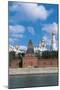 Russia, Moscow, Kremlin, View of Fortified Citadel and Moskva River-null-Mounted Giclee Print