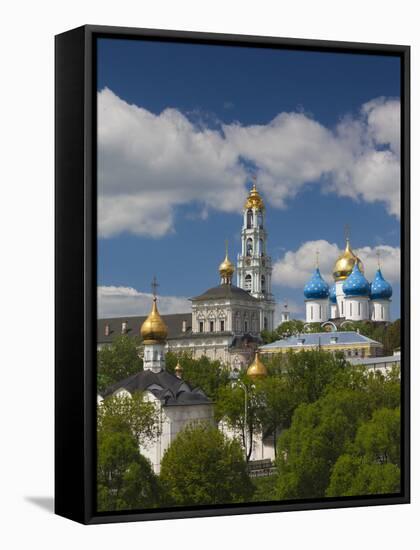 Russia, Moscow Oblast, Golden Ring, Sergiev Posad, Trinity Monastery of St. Sergius-Walter Bibikow-Framed Stretched Canvas