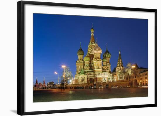 Russia, Moscow, Red Square, Kremlin, St. Basil's Cathedral-ClickAlps-Framed Photographic Print