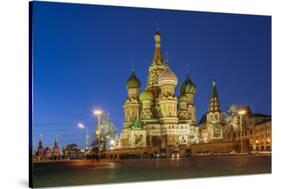 Russia, Moscow, Red Square, Kremlin, St. Basil's Cathedral-ClickAlps-Stretched Canvas